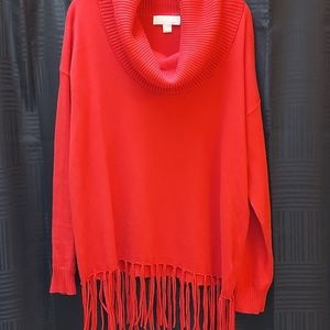 Michael Kors Womens Sz M Cowl Turtle Neck Sweater